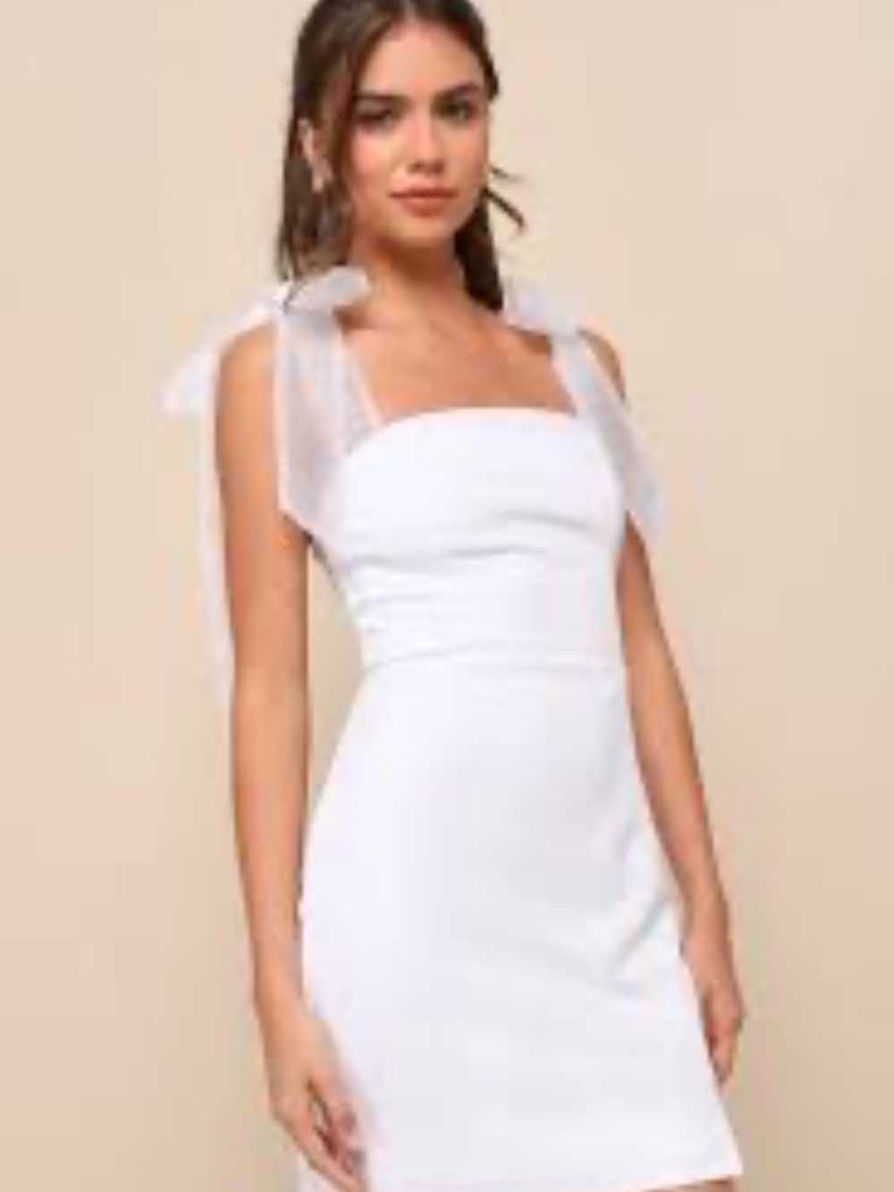 Lulu's White Cut Out Dress